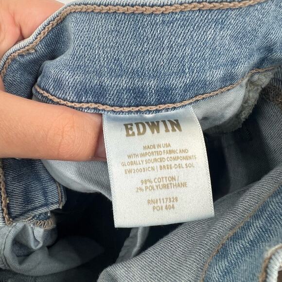 Edwin Bree Straight Jeans in Del Sol - Picture 10 of 10